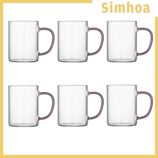 [SIMHOA] แก้วกาแฟเอสเปรสโซ่ ร้อน เย็น ใช้ซ้ําได้ 300 มล. สําหรับเอสเปรสโซ่ คาปูชิโน่ ลาเต้ 6 ชิ้น