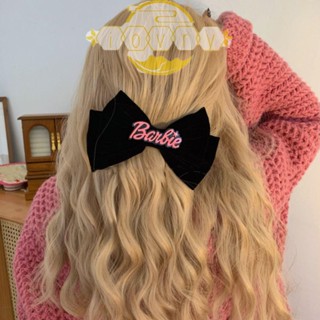 Ivory กิ๊บติดผม ผ้ากํามะหยี่ สีชมพู สําหรับตุ๊กตาบาร์บี้ Y2k
