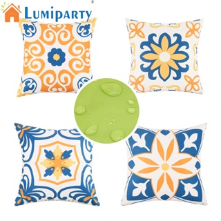 Lumiparty ปลอกหมอนอิง สไตล์โบโฮ สําหรับตกแต่งสวน ระเบียง (18X18 นิ้ว) 4 ชิ้น