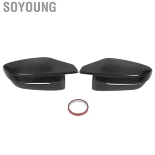 Soyoung Side Mirror Covers Carbon Fiber Heat Resistant Rearview Caps Antiscratch for G80 M3 G82 G83 M4 2020‑2022