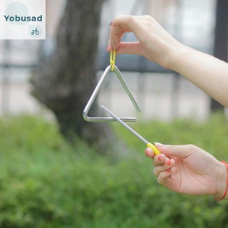 [Yobusad.th] ชุดเครื่องดนตรีเขย่าไข่ แทมบูรีน ทรงสามเหลี่ยม สําหรับเด็ก