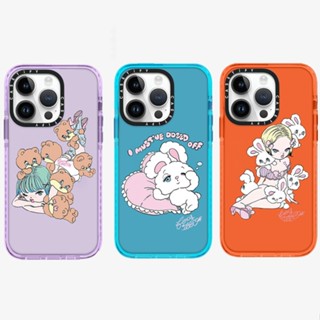 พร้อมส่ง CASETIFY เคสโทรศัพท์มือถือ ซิลิโคนนิ่ม ลายหมี Lonely Bunnies Club สําหรับ iPhone 15 14 11 12 13 Pro 15Pro Max