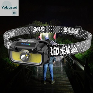 [Yobusad.th] ไฟหน้า LED COB ปรับมุมได้ สําหรับตั้งแคมป์ เดินป่า ผจญภัย