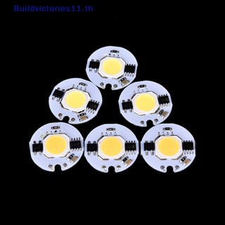 Buildvictories11 ชิปไฟสปอตไลท์ LED COB 7W 5W 3W สีขาวอบอุ่น สําหรับไฟสปอตไลท์ 1 ชิ้น