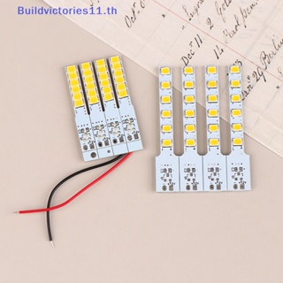 Buildvictories11 บอร์ดไดโอดไฟแฟลช LED PCB อุปกรณ์เสริม สําหรับตกแต่ง 5 ชิ้น