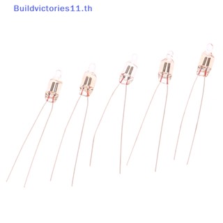 Buildvictories11 หลอดไฟนีออน 5 มม. 5X13 มม. 220v สีแดง 20 ชิ้น TH