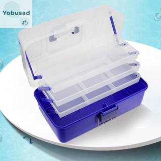 [Yobusad.th] กล่องเก็บของ 4 ชั้น พับได้ พร้อมตัวแบ่งช่อง ถอดออกได้ สําหรับตกปลา