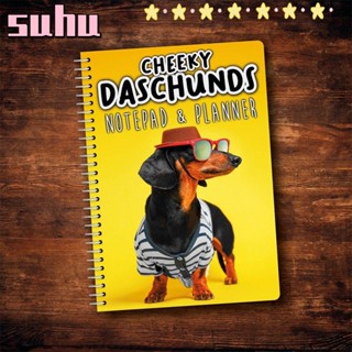 Suhuhd 2024 ปฏิทินแขวนผนัง ลาย Cheeky Dachshunds ของขวัญปี สําหรับตกแต่งผนัง