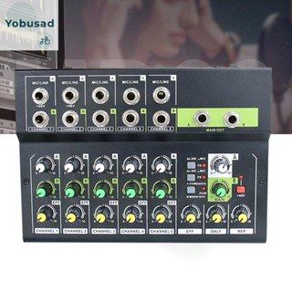 [Yobusad.th] เครื่องมิกเซอร์เสียงสเตอริโอดิจิทัล ไมค์ สายเสียง 10 ช่อง สําหรับคาราโอเกะ บ้าน