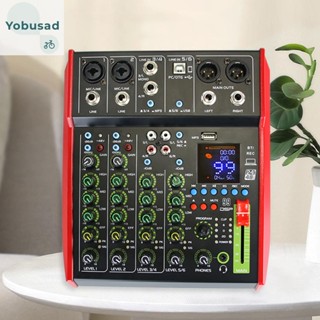 [Yobusad.th] เครื่องมิกเซอร์ 6 ช่อง 99 DSP พาวเวอร์ซัพพลาย 48V