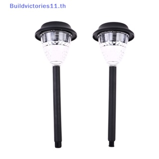 Buildvictories11 โคมไฟ LED RGB พลังงานแสงอาทิตย์ กันน้ํา เปลี่ยนสีได้ สําหรับตกแต่งสวน กลางแจ้ง