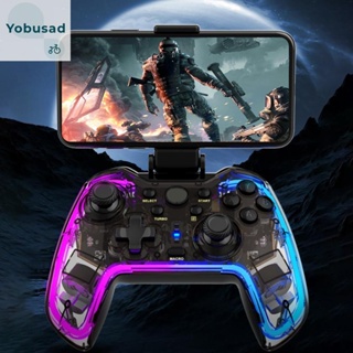 [Yobusad.th] จอยสติ๊กควบคุมเกมไร้สายบลูทูธ RGB สําหรับ PS3