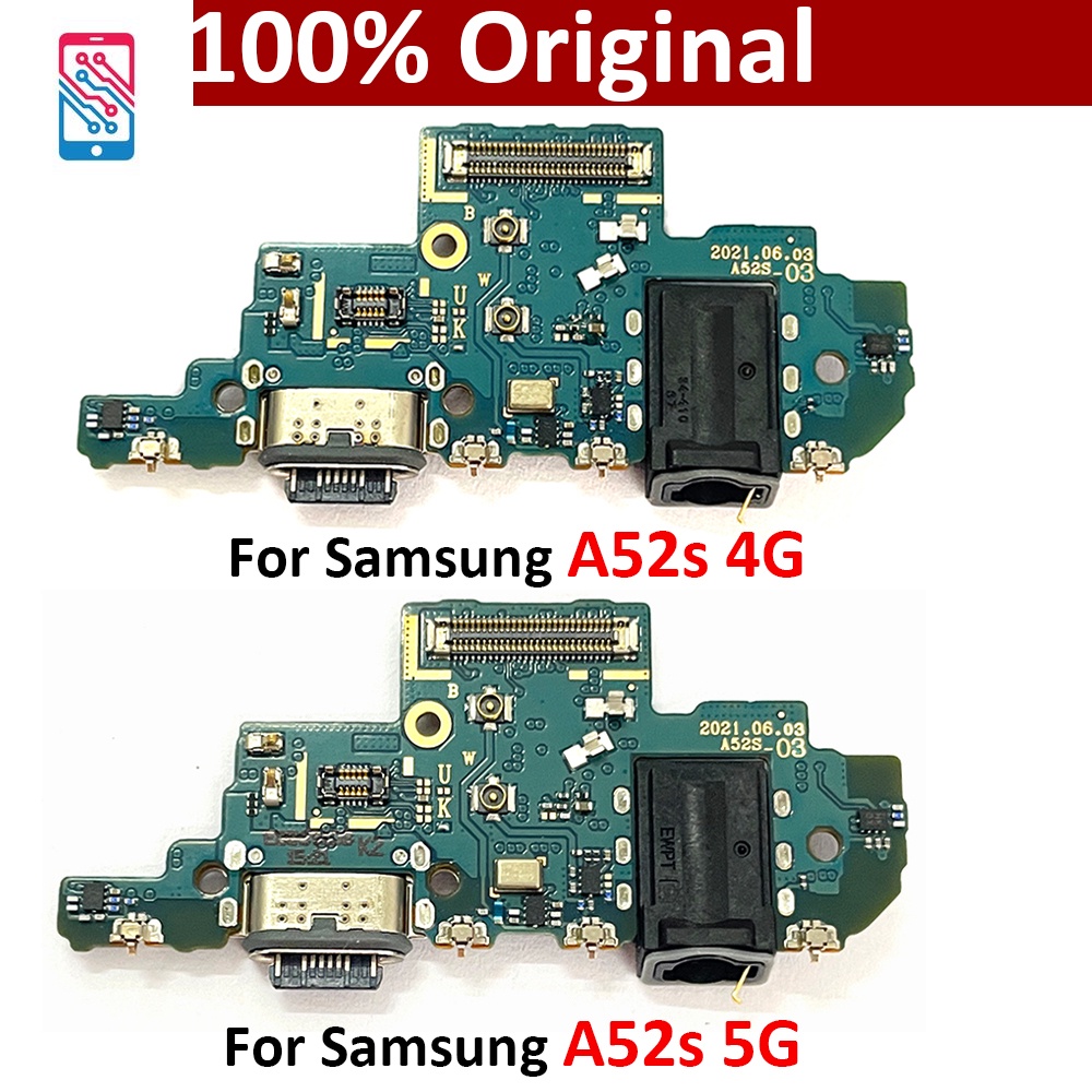 ของแท้ แท่นชาร์จ USB สายเคเบิลอ่อน สําหรับ Samsung Galaxy A52S A528B A528 4G 5G