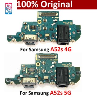 ของแท้ แท่นชาร์จ USB สายเคเบิลอ่อน สําหรับ Samsung Galaxy A52S A528B A528 4G 5G