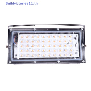 Buildvictories11 แผงโคมไฟปลูกต้นไม้ ไฮโดรโปน LED 50W สําหรับปลูกพืช ดอกไม้ TH