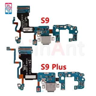 แท้ แท่นชาร์จพอร์ต USB สายเคเบิลอ่อน สําหรับ Samsung Galaxy S9 Plus G965F G965N G965U S9 G960F G960U G960N