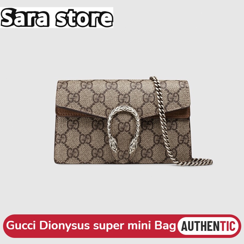 [พร้อมส่ง] กุชชี่ Gucci Dionysus super mini Bag กระเป๋าโซ่ 16.5cm