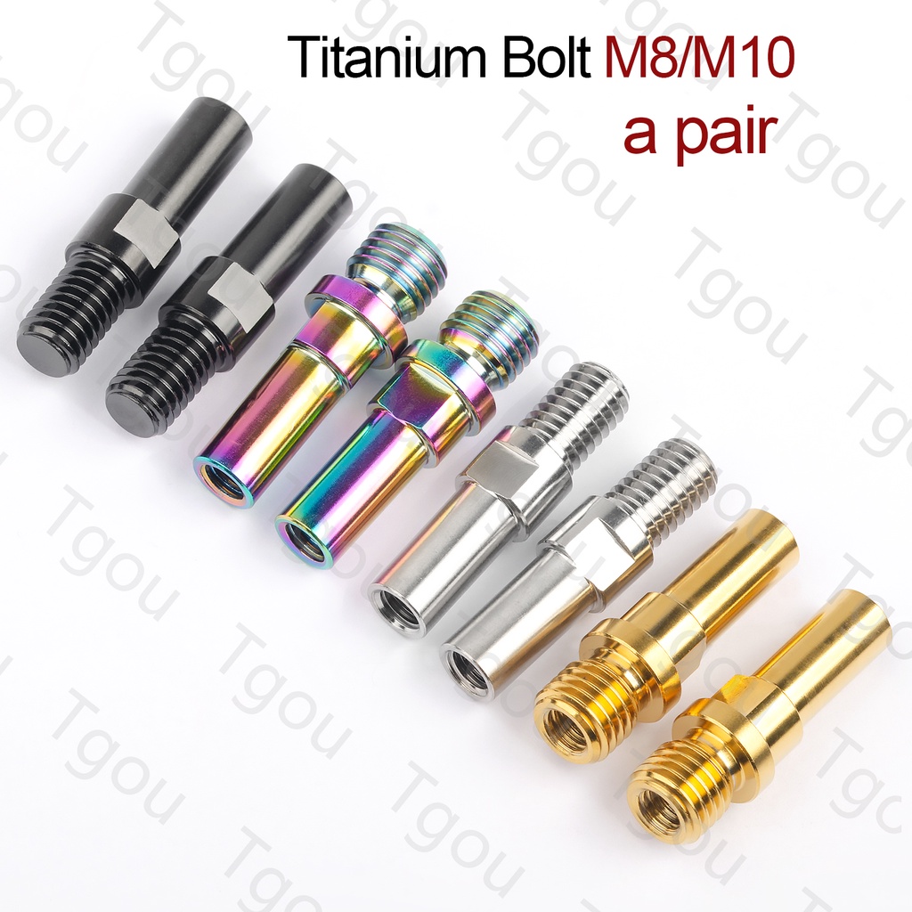 Tgou สกรูฐานวีเบรกไทเทเนียม M8 M10 พิช 1.25 มม. 1 คู่ ราคา ถูกที่สุด ดีลบีเคเค