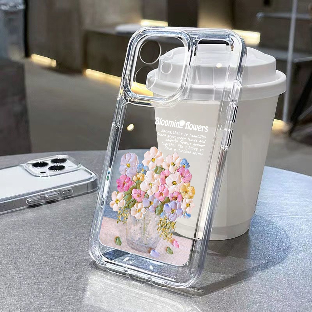 Space Case for iPhone 16 11 13 15 12 14 Pro Max X XS Max 7 8 15 14 Plus SE XR Clear TPU กันกระแทก เคสโทรศัพท์มือถือ