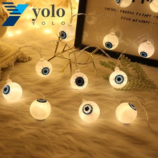 Yolo โคมไฟ Led รูปฟักทอง แมงมุม ขนาดเล็ก สําหรับตกแต่งปาร์ตี้