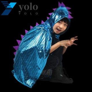 Yolo เสื้อคลุมมีฮู้ด ลายสัตว์ แม่มด ไดโนเสาร์ สําหรับเด็ก