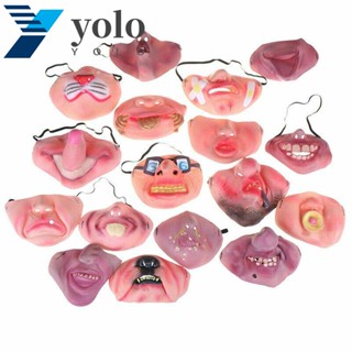 Yolo หน้ากากยาง รูปตัวตลก สําหรับปาร์ตี้ฮาโลวีน