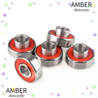 Amber ตลับลูกปืนสเก็ตบอร์ด ความเร็วสูง อุปกรณ์เสริม คุณภาพสูง 4 8 ชิ้น