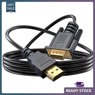 Rga สาย HDMI สีดํา ใช้ในบ้าน คอมพิวเตอร์ แล็ปท็อป HDTV TV HDMI เข้ากันได้กับสายเคเบิล VGA แบบพกพา