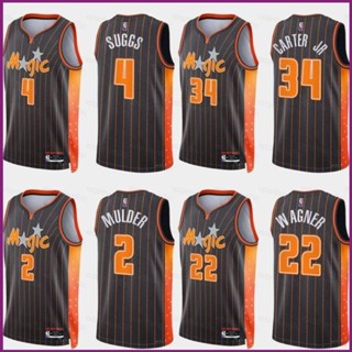 เสื้อกีฬาบาสเก็ตบอลแขนกุด ลาย NP2 NBA Jersey Orlando Magic Carter Mulder Suggs Wagner พลัสไซซ์ PN2