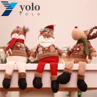 Yolo หมอนตุ๊กตานุ่ม รูปซานตาคลอส กวางเอลก์จําลอง ของขวัญคริสต์มาส สําหรับตกแต่งบ้าน