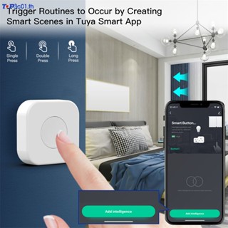 Zigbee Tuya สวิตช์ปุ่มกดอัจฉริยะ ไร้สาย หลายฉาก ควบคุมแบบสัมผัสเดียว ทํางานร่วมกับอุปกรณ์ Smart life Zigbee