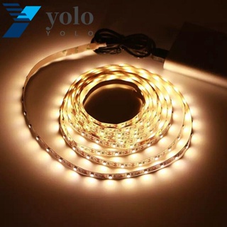 Yolo แถบไฟ LED ปรับได้ สําหรับตกแต่งพื้นหลังทีวี คริสต์มาส DIY