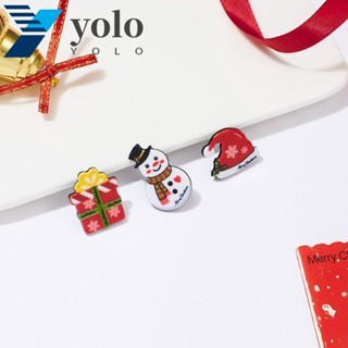 Yolo ชุดเข็มกลัด ลายคริสต์มาส สําหรับผู้หญิง