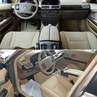 สติกเกอร์คาร์บอนไฟเบอร์ 5D สําหรับติดตกแต่งแผงด้านในรถยนต์ BMW 7 Series E65 E66 2004-08