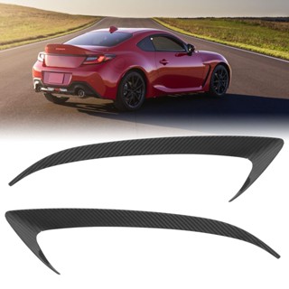 Newyork251 2pcs Headlight Eyebrow Real Carbon Fiber Lightweight Wearproof Replacement for Subaru BRZ ZN8 ZD8