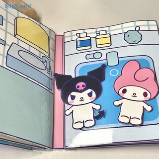 Bdgf หนังสือแฮนด์เมด เสียงเงียบ ลาย Sanrio Doudou Kuromi DIY ของเล่นเสริมการเรียนรู้เด็ก