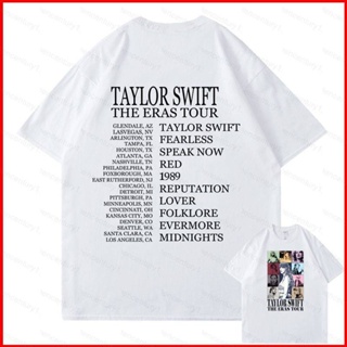 Ys TAYLOR SWIFT เสื้อยืด ผ้าฝ้าย พิมพ์ลาย the eras tour fans suport