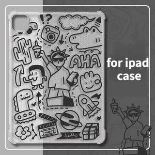 เคสใสไอแพด กันกระแทก CASE IPAD มีช่องใส่ปากกา ทุกรุ่น FOR IPAD AIR4 10.9/PRO11 2021/Gen9 Gen8 Gen7 10.2/PRO12.9 2021/GEN7/810.2/PRO 9.7 เคสไอแพด ปากกาไอแพด สําหรับ compatible for ipad9 10.2 Air4 3 mini4/5 pro11 2021