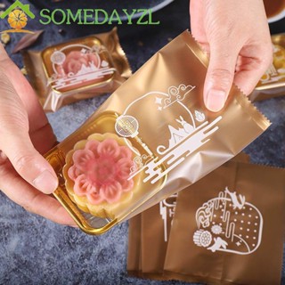 Somedayzl ถุงพลาสติกใส่ขนมไหว้พระจันทร์ คุกกี้ ช็อคโกแลต DIY