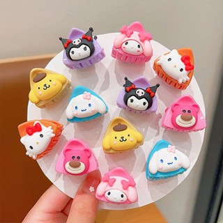 SANRIO กิ๊บติดผม ลาย Hello Kitty Kuromi Cinnamonroll Pom Pom Purin เครื่องประดับ สําหรับเด็กผู้หญิง จํานวน 2 ชิ้น