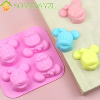 Somedayzl แม่พิมพ์เค้ก ดินน้ํามัน แฮนด์เมด 3D DIY ซิลิโคน การ์ตูน Sugarcraft