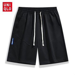 Uni..qlo [M-4XL] กางเกงขาสั้นลําลอง ผ้าฝ้าย ทรงหลวม เหมาะกับฤดูร้อน สําหรับผู้ชาย 2023