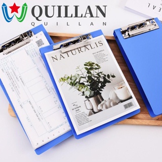 Quillan กล่องแฟ้มพลาสติก สีฟ้า สําหรับใส่เอกสาร เครื่องเขียนนักเรียน สํานักงาน โรงเรียน