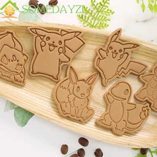 Somedayzl เครื่องตัดคุกกี้ รูปโปเกมอน ทนทาน DIY สําหรับทําเค้ก ฟองดองท์ อาหาร ห้องครัว