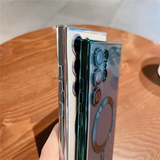 พร้อมส่ง เคส S25Ultra S24Ultra S23Ultra S22Ultra ชาร์จได้ สำหรับ SAMSUNG S22 S23 S24 S25Fe Plus Ultra กันเลนส์กล้อง 006