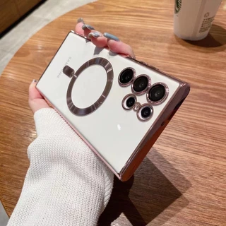 พร้อมส่ง เคส S25Ultra S24Ultra S23Ultra S22Ultra ชาร์จได้ สำหรับ SAMSUNG S22 S23 S24 S25Fe Plus Ultra กันเลนส์กล้อง 006