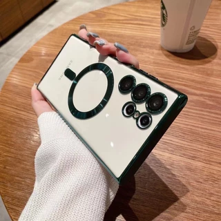 พร้อมส่ง เคส S25Ultra S24Ultra S23Ultra S22Ultra ชาร์จได้ สำหรับ SAMSUNG S22 S23 S24 S25Fe Plus Ultra กันเลนส์กล้อง 006