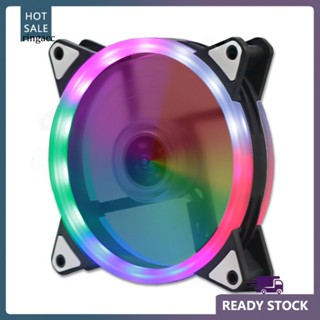 Rga พัดลมระบายความร้อน แบบสองด้าน มีไฟ RGB LED PC