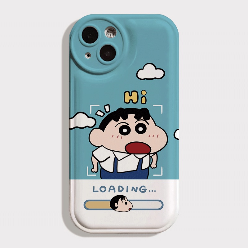 เคสโทรศัพท์มือถือ กันกระแทก ลายการ์ตูนชินจังน่ารัก สําหรับ IPhone 11 12 Pro Max 13 Mini 14 15 Pro Max X Xr Xs Max 6s 7 8 Plus Se2020