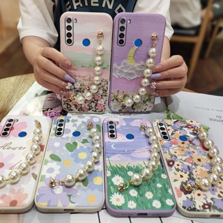 Skin-friendly feel Lens package Phone Case For Redmi Note 8T Lens bump protection Bear bracelet Anti-fall phone case